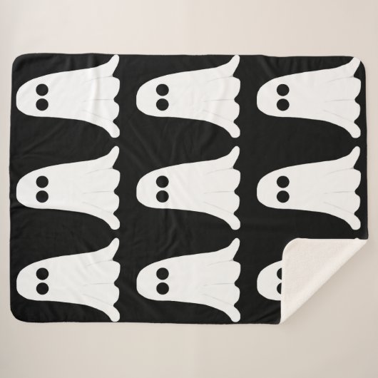 Ghost Fleece Deken (Voorkant (horizontaal))