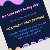 Ghost Flying Little boo Halloween 1e verjaardag Kaart