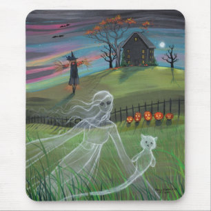 Ghost Friends Halloween Mousepad Muismat
