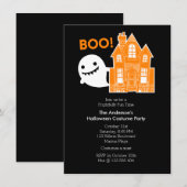 Ghost Fun is niet zo eng voor de uitnodiging van e (Voorkant / Achterkant)