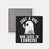 Ghost Funny Gym Workout Bodybuilding Soky Hallowee Magneet (Voorkant / Achterkant)