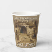 Ghost Gathering Halloween Party Papieren Bekers (Achterkant)