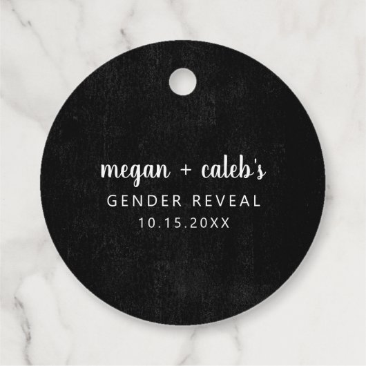 Ghost Gender Reopenbaart Party Dank u Bedankjes Labels (Achterkant)