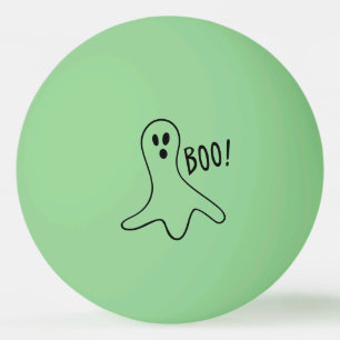 Ghost Gezegde Boo Black Outline on Glow-in-the-Dar Pingpongballen