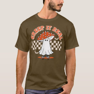 Ghost Ghost met kaakte paddenstoel maakt het echt T-shirt