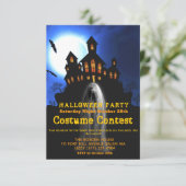 Ghost Girl Haunted Halloween Costume Party Kaart (Staand voorkant)