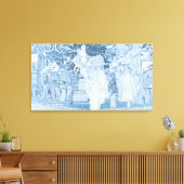 Ghost Girls Escaping Cemetery  Art Death Canvas Afdruk (Insitu (Woonkamer))