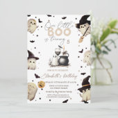 Ghost Glass Candle Halloween Kaart (Staand voorkant)