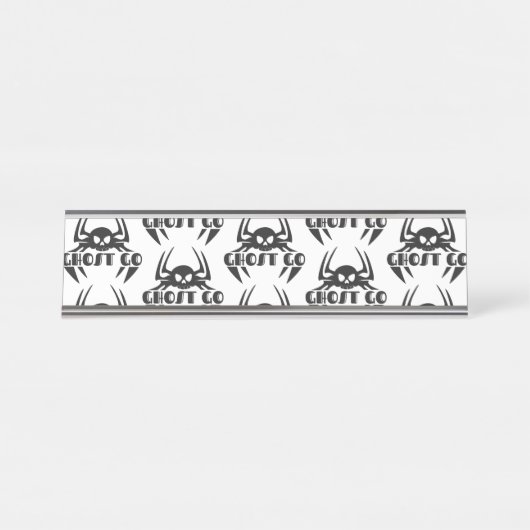 Ghost Go Spooky Seizoen Bureau Naambordje (Voorkant)