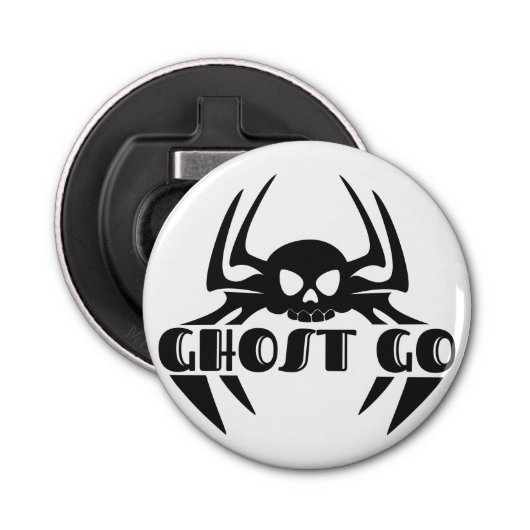 Ghost Go Spooky Seizoen Button Flesopener (Voorkant)