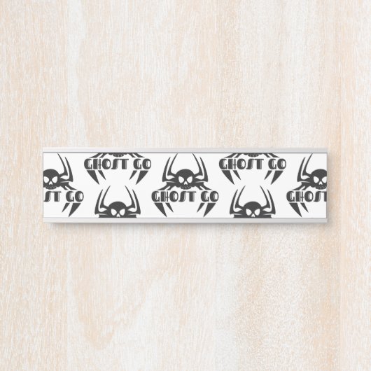 Ghost Go Spooky Seizoen Deurbordje (Voorkant)