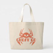 Ghost Go Spooky Seizoen Grote Tote Bag (Achterkant)