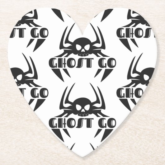 Ghost Go Spooky Seizoen Kartonnen Onderzetters (Voorkant)