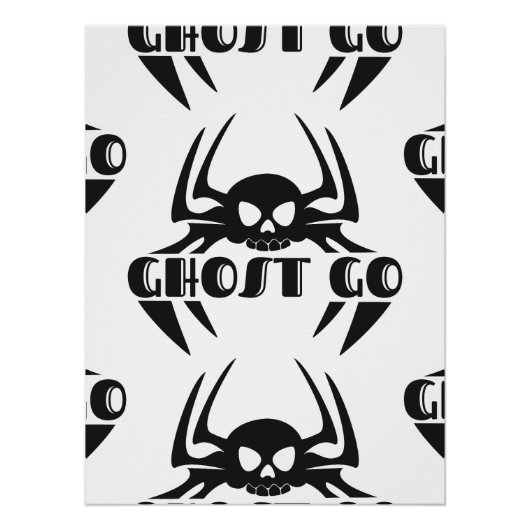 Ghost Go Spooky Seizoen Perfect Poster (Voorkant)