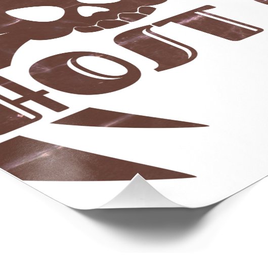 Ghost Go Spooky Seizoen Perfect Poster (Hoek)