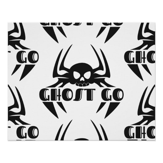 Ghost Go Spooky Seizoen Perfect Poster (Voorkant)