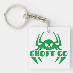 Ghost Go Spooky Seizoen Sleutelhanger
