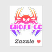 Ghost Go Spooky Seizoen Sticker (Vel)