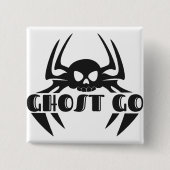 Ghost Go Spooky Seizoen Vierkante Button 5,1 Cm (Voorkant)