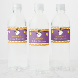 Ghost Halloween Baby shower Waterfles Etiket