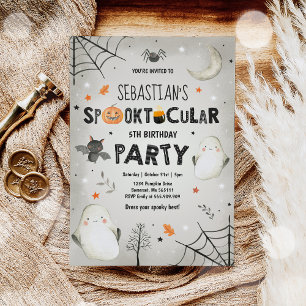 Ghost Halloween Birthday nodigt Spooktacular Party Kaart