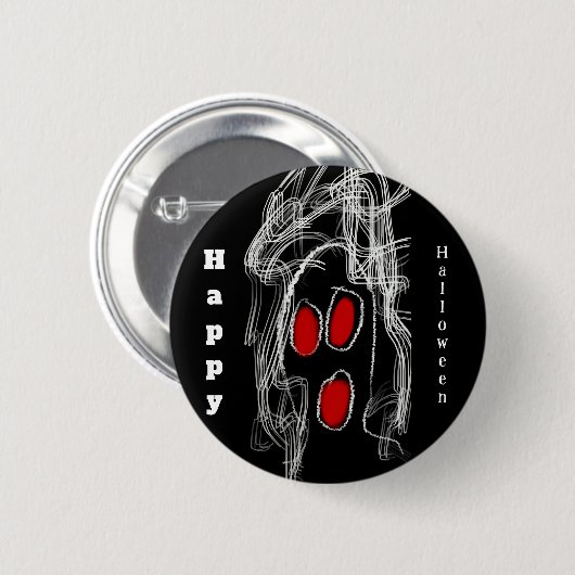 Ghost Halloween Button (Voorkant /achterkant)