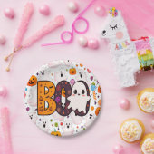 Ghost Halloween Cute to Spooky Sweet Papieren Bordje (Feest)