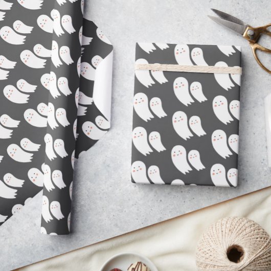 Ghost Halloween Dark Spooky Cadeaupapier