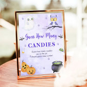 Ghost Halloween Devinez combien de bonbons Poster