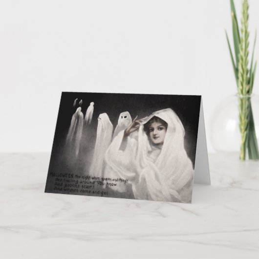  Ghost Halloween Kaart (Voorkant)