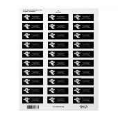 Ghost Halloween Labels (Full Sheet)