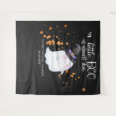 Ghost Halloween Little Boo Baby shower Backdrop Wandkleed (Voorkant (horizontaal))