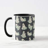 Ghost Halloween Nom Customisé Mug (Gauche)