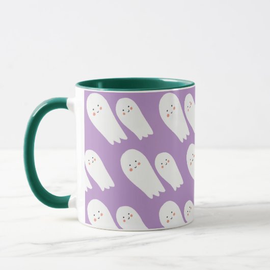 Ghost Halloween Nom Customisé Mug (Gauche)