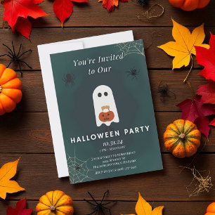 Ghost Halloween Party uitnodiging