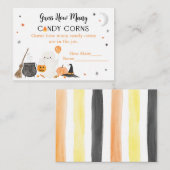 Ghost Halloween raad hoeveel snoepkernen spelen Informatiekaartje (Voorkant / Achterkant)