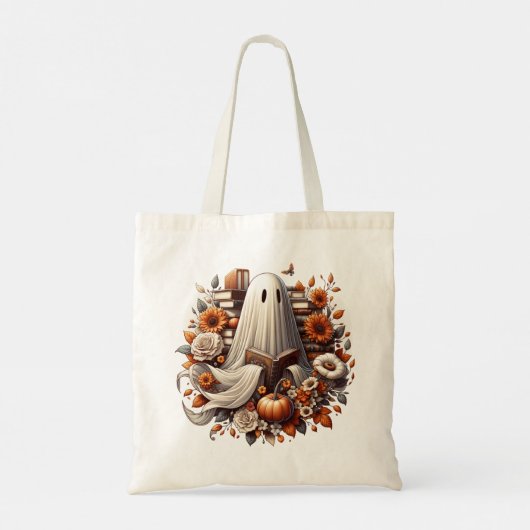 Ghost Halloween Sac fourre-tout de livre, Bookish (Dos)