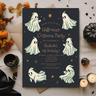 Ghost Halloween Spooktacular Costum Verjaardagsfee Kaart