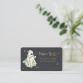 Ghost Halloween Spooktacular Luier Raffle Informatiekaartje (Staand voorkant)