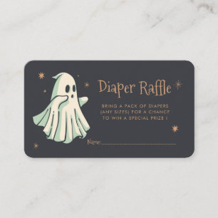 Ghost Halloween Spooktacular Luier Raffle Informatiekaartje