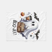Ghost Halloween Spooky Book Herfst Halloween Ghost Fleece Deken (Voorkant (Horizontaal))
