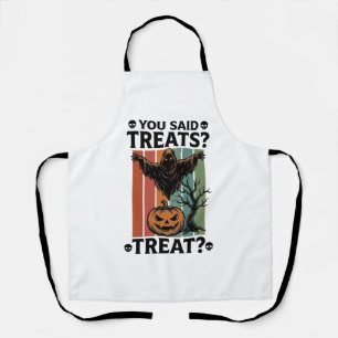 Ghost Halloween T-shirt met griezelige grap en Pu Schort