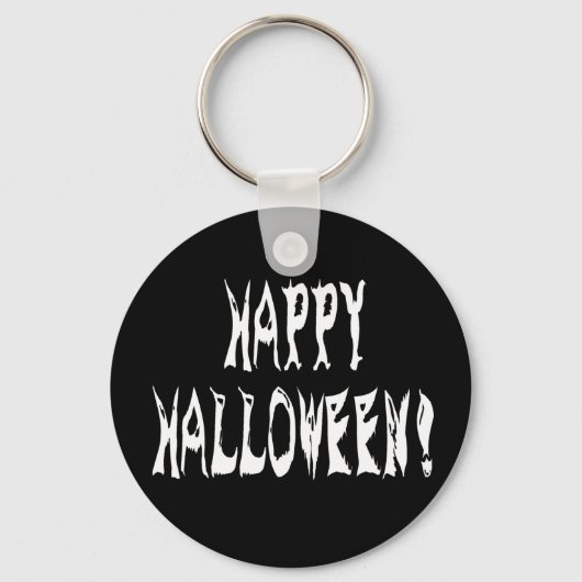 Ghost Halloween Text Sleutelhanger (Voorkant)