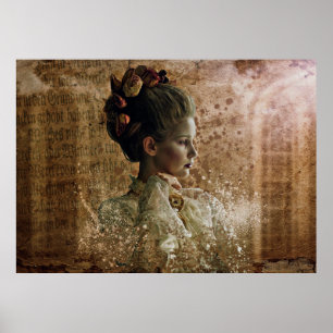 Ghost halloween vrouw poster