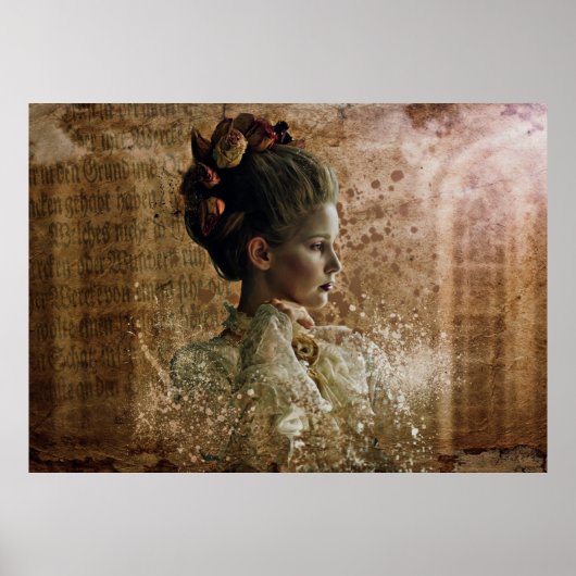 Ghost halloween vrouw poster (Voorkant)