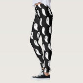Ghost Halloween zwart wit schattig patroon Leggings (Links)