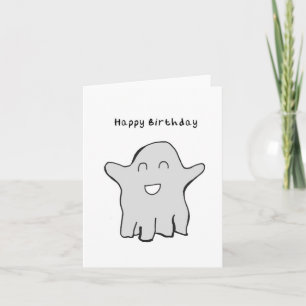 Ghost Happy Birthday Kaart