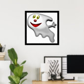 GHOST "HAPPY HALLOWEEN" POSTER (Thuiskantoor)