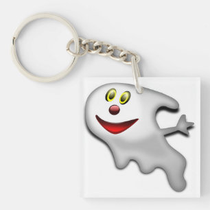 GHOST "HAPPY HALLOWEEN" SLEUTELHANGER