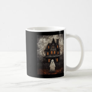 Ghost Haunted House Midnight Halloween Ghost Spook Koffiemok